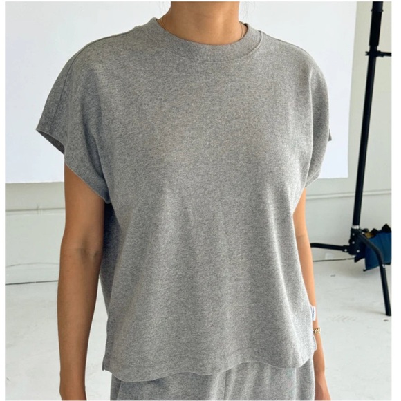 le bon shoppe shorts/short sleeve sweat SET - Picture 10 of 11